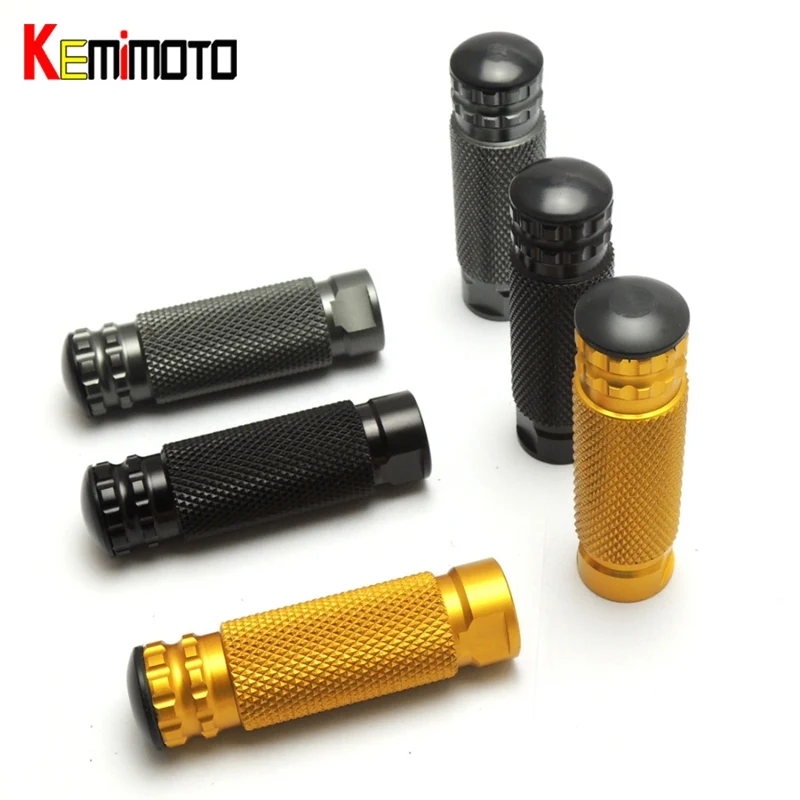 

KEMiMOTO CNC Aluminum Motorcycle Rear Set Footrests Foot peg Foot Rest Pegs Pedal For YAMAHA For BMW For Honda For Kawasaki