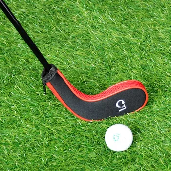 

New Design Universal Soft Dustproof Golf Iron Club Head Cover Club Number Printed Golf Ball Putter Protective Case Accessories