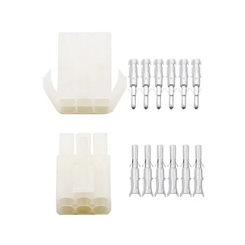 

10 sets 6 Way pin Big Tamiya connector Set Kits large Tamiya set EL 6.2MM male Female socket plug