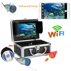 7 "TFT 20 м 1000tvl подводный Рыбалка видео Камера комплект, HD WIFI Беспроводной для IOS приложение для Android запись видео и сфотографировать