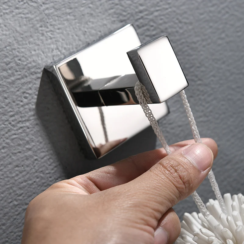 Preise Fapully Chrom Bad Zubehör 4 stücke Bad Sets 304 Edelstahl Handtuch Bar Papier Halter Haken Wand Aufhänger Hardware G118 4C
