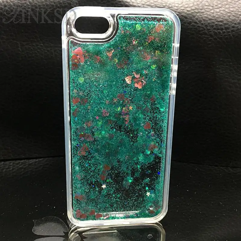 XINKSD Love Heart Stars Glitter Stars Phone Case For iPhone6 X 5 5S SE 8 6S 7 Plus Dynamic Liquid Quicksand Soft TPU Back Cover2