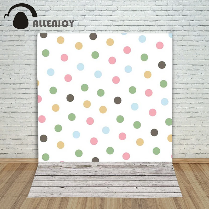 

Photography background Dot Pattern wood floor newborn boy studio props Allenjoy backdrops