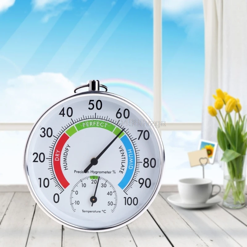 

Temperature and Humidity Analog Indicator Indoor Outdoor Thermometer Hygrometer #H028# Drop shipping