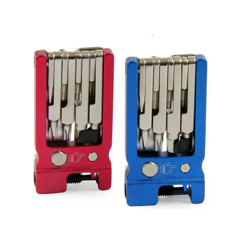 

High quality 19 in 1 Multi-function Bicycle Repair Metal Tool Kits Bike Folding Combination Tools