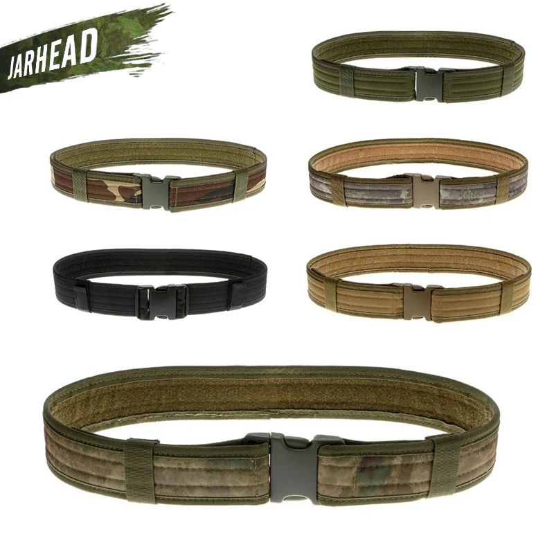 

2" Army belts Tactical Combat Gear Utility Nylon Heavy Duty Belt Hunting Adjustable waistband For Airsoft Hunting
