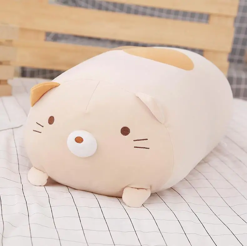 60/90 см гигантские угловая био Подушка японской анимации Sumikko Gurashi плюшевая игрушка мягкие детские Колготки с рисунком для девочек подарок на день Святого Валентина - Цвет: brown