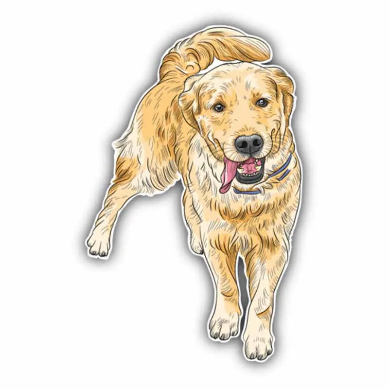 YJZT 7 6 см x 12 счастливый Лабрадор ретривер собака креативная фотография|car sticker|dog car