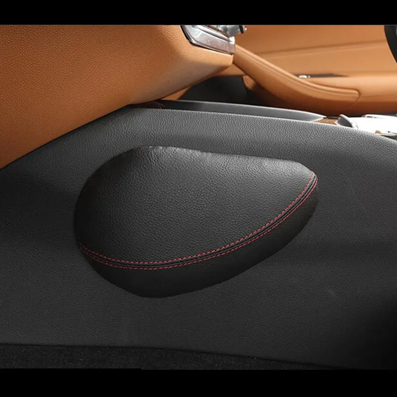 Натуральная кожа ноги задняя подушка наколенник сиденье автомобиля Поддержка ног для BMW аксессуары салона автомобиля