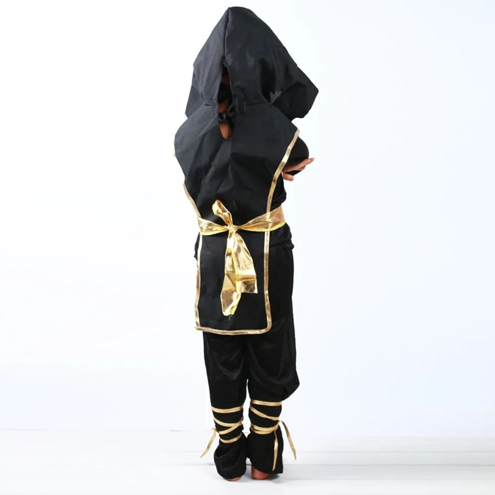 VEVEFHAUNG Дети ниндзя костюмы для Хэллоуина Мальчиков Девочек Воин стелс детский день Косплей Костюм ассасина