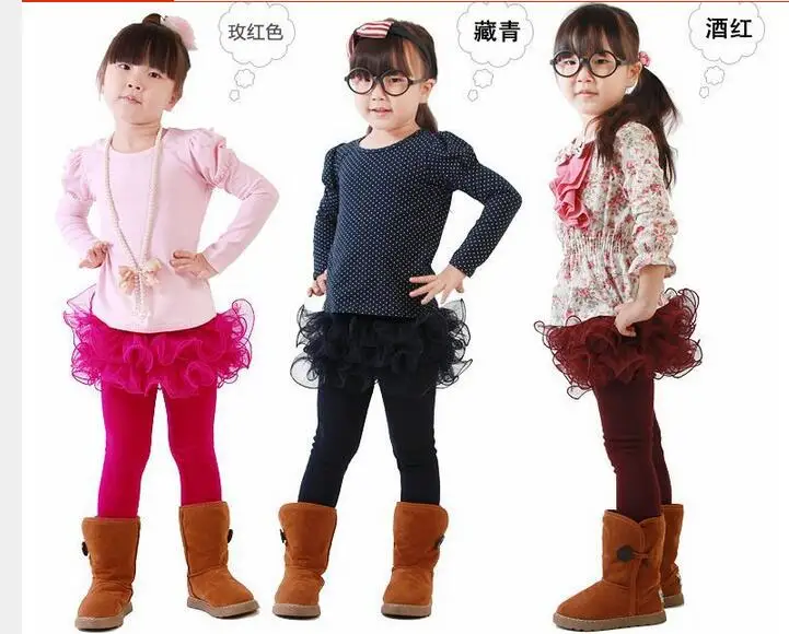Children Pants Girls Trousers Kids Pants Autumn Winter Brushed Velvet Pantyhose Leggings