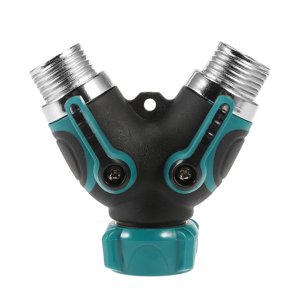 

2 Way Y Connector Hose to Hose Adapter Garden Tap Hose Splitter Tap Connector Valve Faucet to Hose Connector Durable Recyclable
