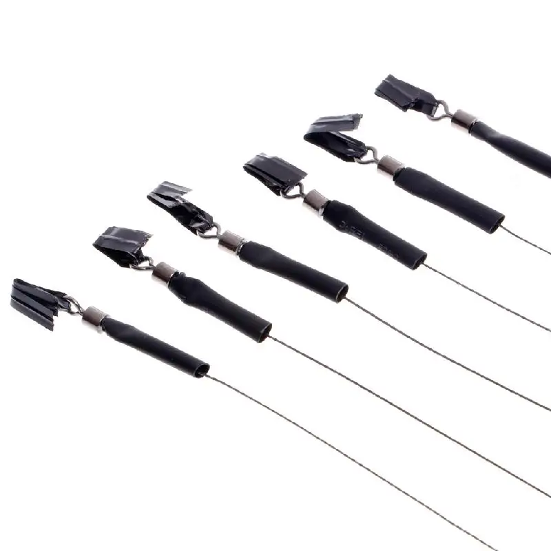 6Pcs Barbless Size 6 8 10 Carp Fishing Hook Tackle Hair Rigs Fishing Accessories Tackles
