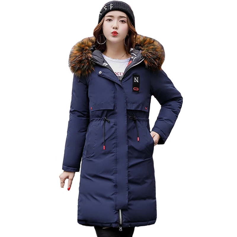 2018 High Quality Warm Thicken Winter Jacket Women Hooded Long Both Two Sides Can be Wear Female Parka Parkas Coat Cotton Padded