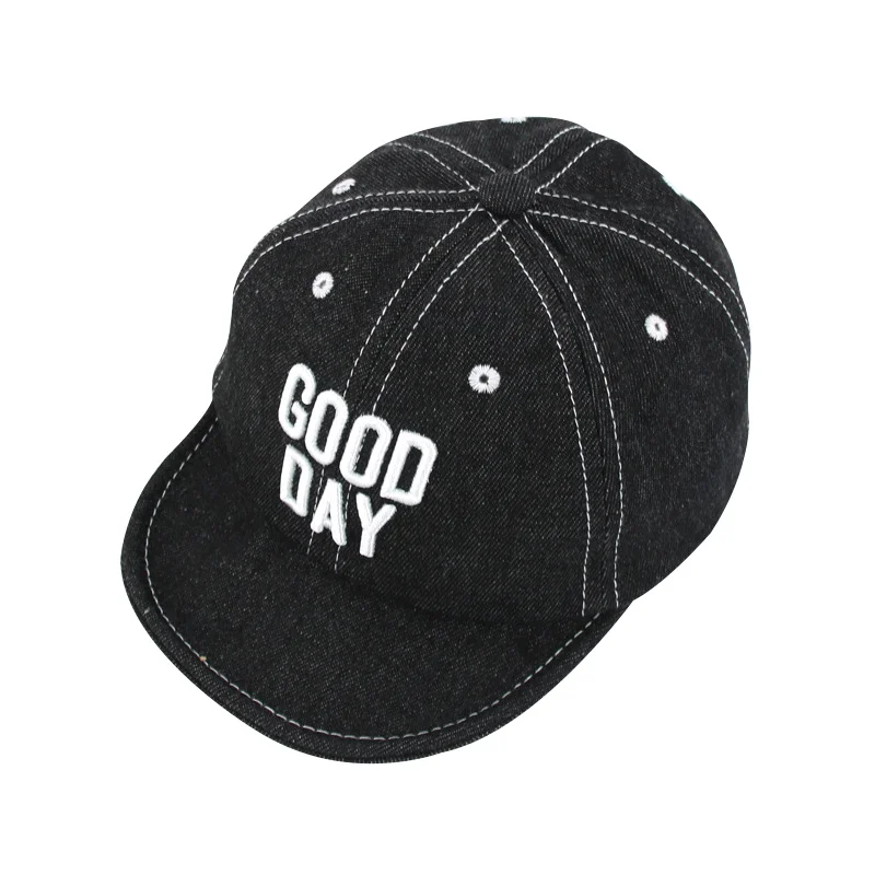 Fashion Letter Baby Baseball Cap Good Day Kids Sun Hat Cap Denim Baby Boys Cap Cowboy Toddler Hat For Girls Baby Boys Clothing (4)