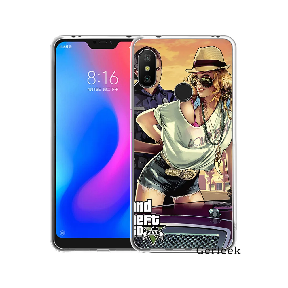 Мягкий ТПУ чехол Rockstar Gta 5 Grand Theft Cover для Xiaomi Redmi Note 4 4A 5A Plus 6 67 GO S2 6A Pro