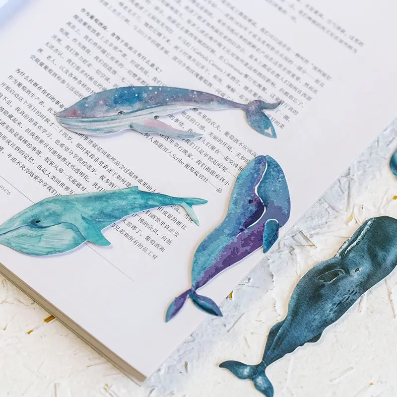 30 шт./кор. КИТ рыба бумажная Закладка канцелярские закладки книжный держатель