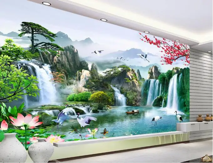 Beibehang 3d пользовательские фото обои настенные росписи наклейки красивые ТВ фон стены papel де parede para кварто скачать