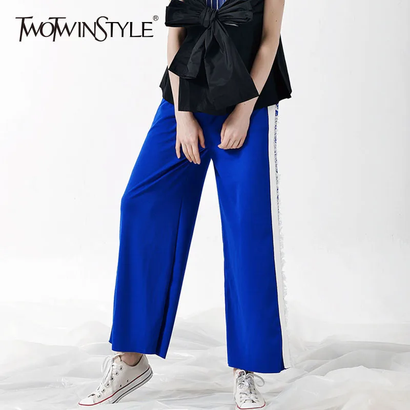 Aliexpress.com : Buy TWOTWINSTYLE Tassel Pants For Women