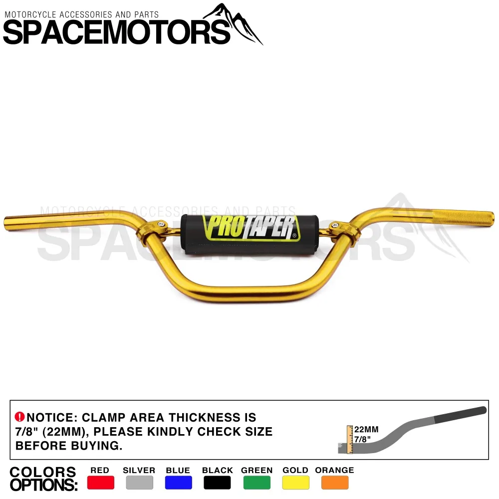 MX ProTaper бар 7075 Алюминиевый сплав руль длина 735 мм Диаметр 22 мм 7/" высокий мотоцикл EX EXC SX SXF KTM Dirt PitBike