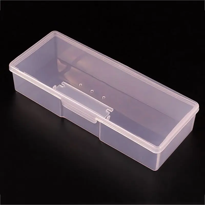 1 шт. прямоугольная пустая коробка для хранения, чехол для ногтей, кисть для рисования