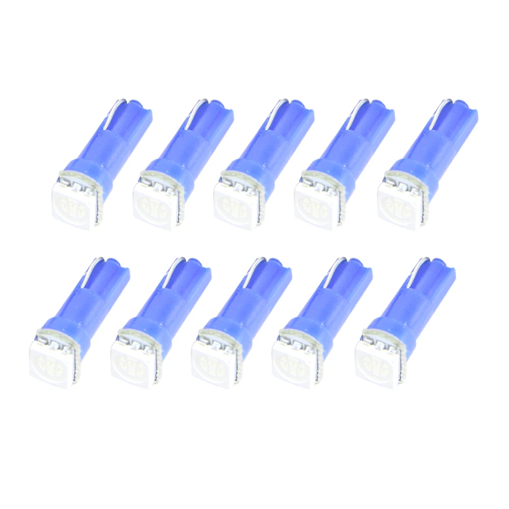 10x синий цвет T5 73 74 79 85 led 5050 инструмент SMD панельная панель торцевой светильник