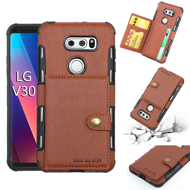 Для LG V30 Роскошный чехол-бумажник из искусственной кожи с откидной крышкой для Moto G5 G4 G5S plus держатель для карт для Moto E4 plus G4 G4plus G5plus Capa