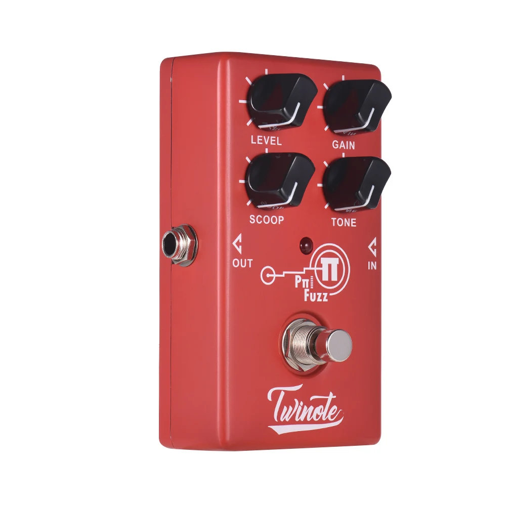 

Twinote P FUZZ Analog Modern Fuzz Guitar Effect Pedal Processsor Full Metal Shell with True Bypass Guitar Accessories Parts