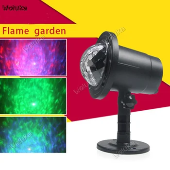 

LED outdoor waterproof dynamic tattoo lamp flame lamp laser plug-in lawn lamp projection laser lamp CD50 W03