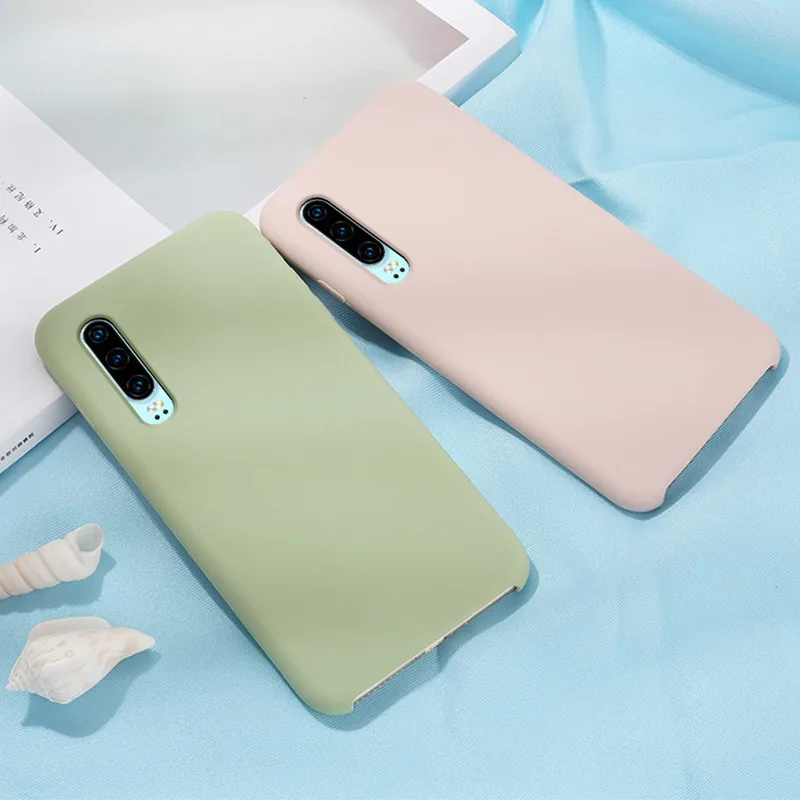 Жидкий силиконовый чехол для huawei P30 P20 P10 Lite Pro mate 10 20, мягкий чехол для телефона huawei Honor 9 10 V10 P Smart Cover