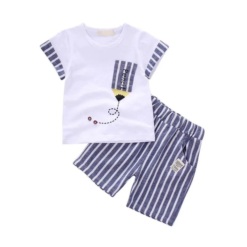 

Newborn Baby Boy Clothes Summer Cartoon New Baby Boy Girl Clothing Set Cotton Girls Clothing Baby Clothes tshirt+short Pant No,6