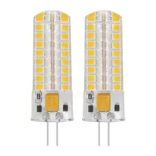 2x6,5 W G4 светодиодный лампы 72 2835 SMD светодиодный 50 Вт эквивалент галогенных ламп 320lm диммируемая тёплый белый 3000 K 360 градусов угол луча силикомарганца