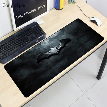 

Congsipad Batman Logo Custom Large Game Mouse Pad 900*400MM mouse mat high quality DIY picture with edge locking XL Thicken 4mm
