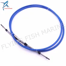 Boat Motor Steering System Outboard Engine ABA-CABLE-10-GY Remote Control Throttle Shift Cable 10ft for Yamaha 3.048m Blue excavator parts ex throttle control cable for hitachi direct manufacturer single cable