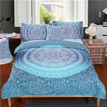 

Luxury Boho Bedding Set Crystal Arrays Duvet Cover Set Super Soft Quilt Cover Bohemian Bedclothes 4 Pieces Hot D-103