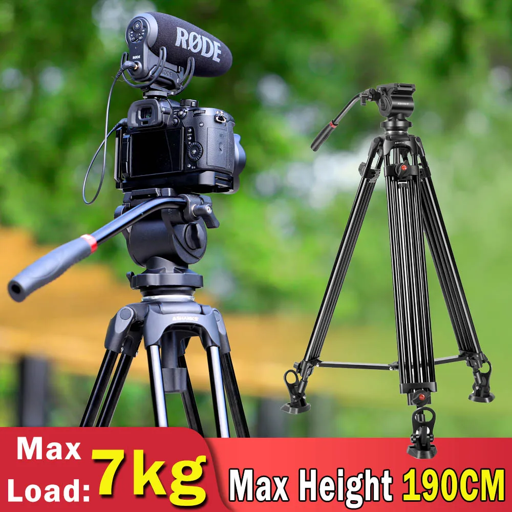  ASHANKS 0508A 5KG Professional Tripod camera tripod/Video Tripod/Dslr VIDEO Tripod Fluid Head Dampi