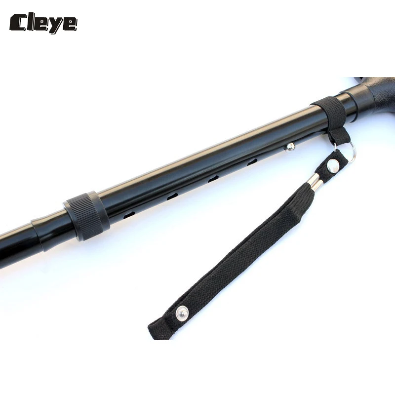 Cleye Professional Old Man Walking Stick Folding LED Lighted Cane Old People Small Four-legged Foldable Crutches for Elderly