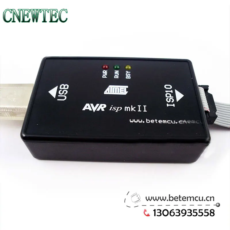 

USB programmer AVRISP mkII mk2 clone ATMEL AVR Fit 51 Series ATmega PWM ATtiny,51 AVR USB download line