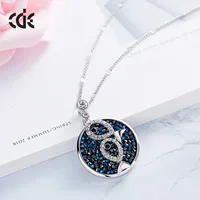 Cdyle кристаллами от Swarovski австрийский горный хрусталь Подвески для женщин ожерелья для мужчин Круглый Ювелирные изделия элегантные модные