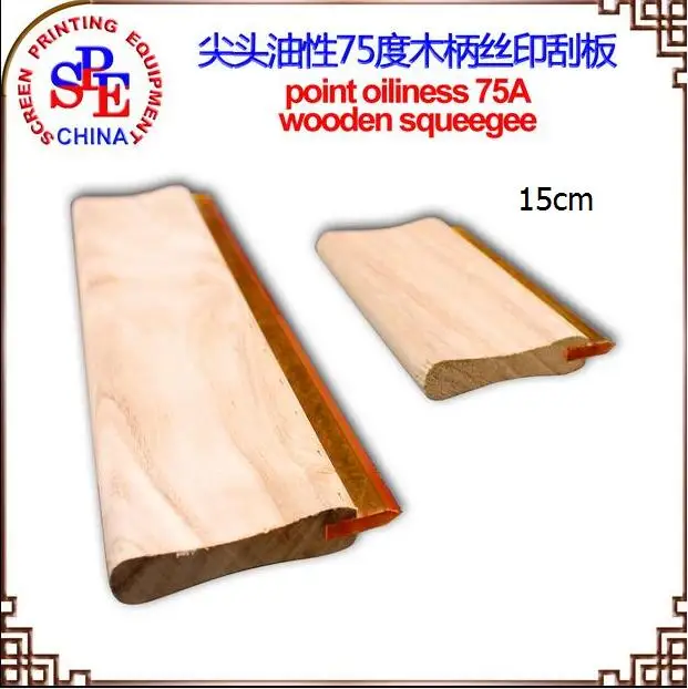 

15cm oiliness Squeegee 65 durometer screen printing scraper screen press 75A squeegee