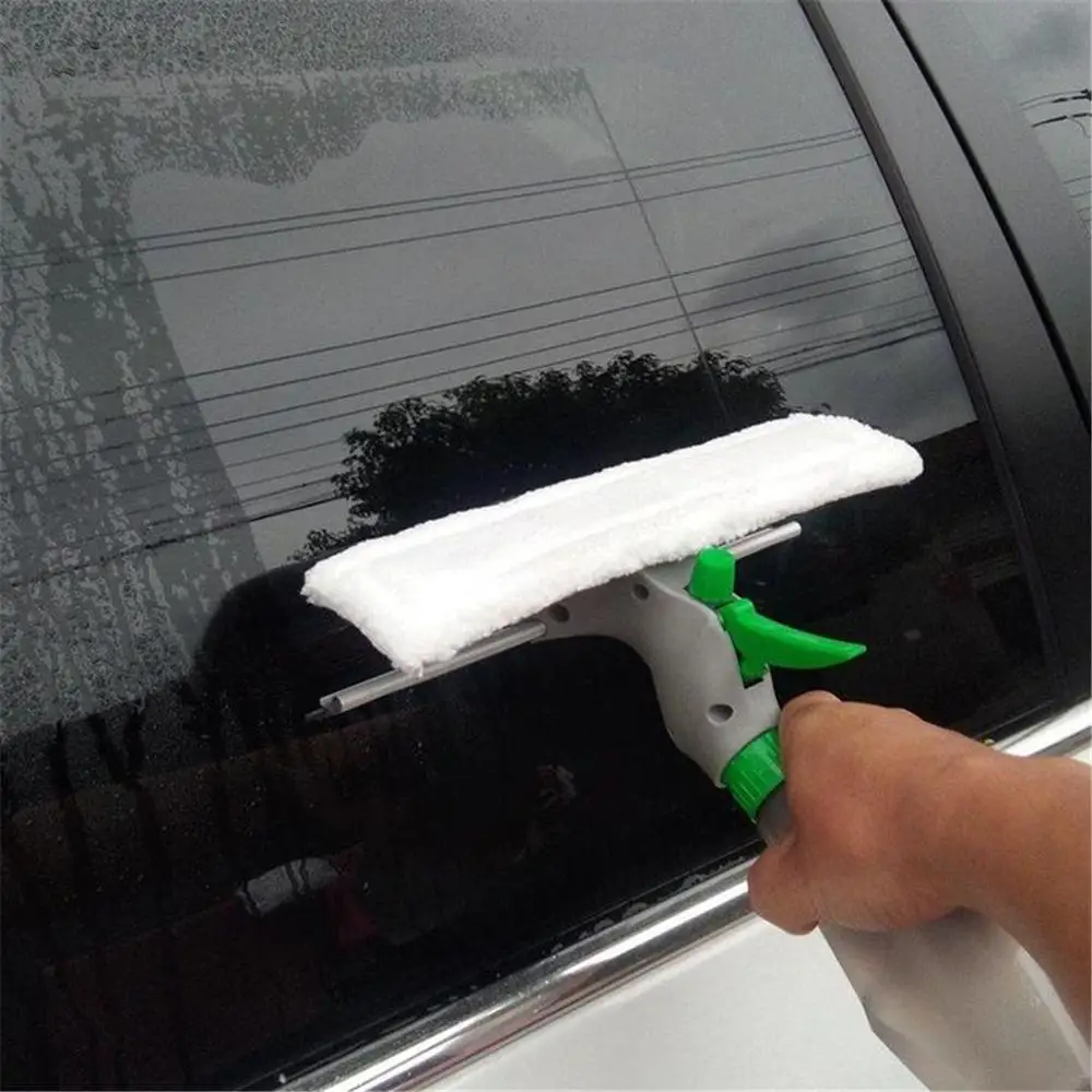 3 in 1 Window Cleaner Spray Bottle Wiper Squeegee Microfibre Cloth Pad Kit all purpose quick foaming car cleaner limpia clean