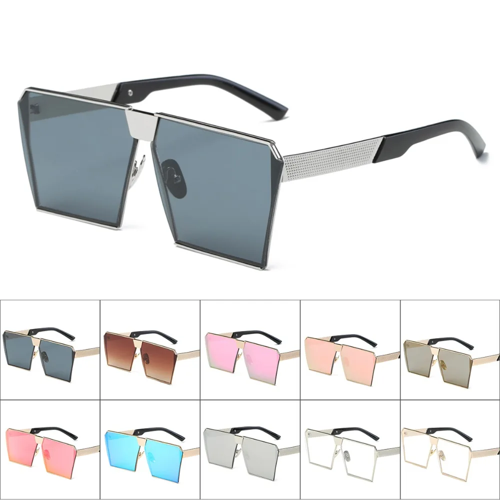 Женские Модные солнцезащитные очки уникальный негабаритный щит UV400 градиентные старинные очки для пляжа плавания путешествия и на открытом воздухе