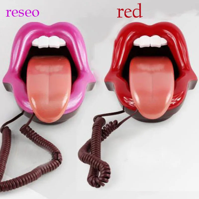 Миниатюрный телефон Red Lips Kiss landline house проводные телефоны для дома портативная