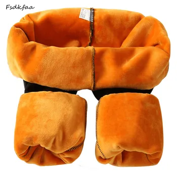 

Fsdkfaa Pants Womens Winter 2018 Casual High Waist Thickening Warm Trousers Pencil Pants Female black And White Velvet pant