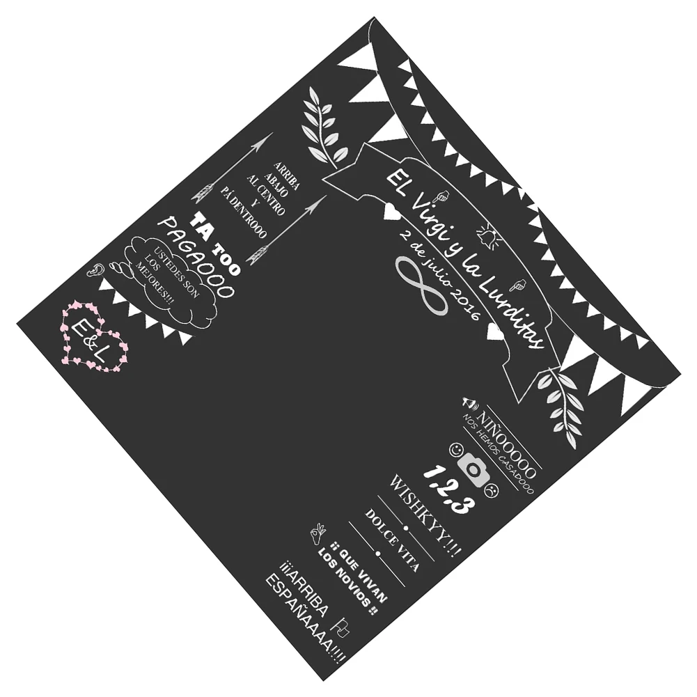  Custom wedding school board Name Date photography photo booth background photo chalk background Inv - 32811896669