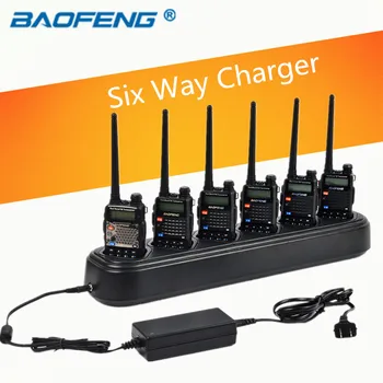 

Walkie Talkie Baofeng Accessories Six Way Charger for Handheld Radio Single Row Universal Rapid Charger for UV-5R UV-5RE UV-5RA