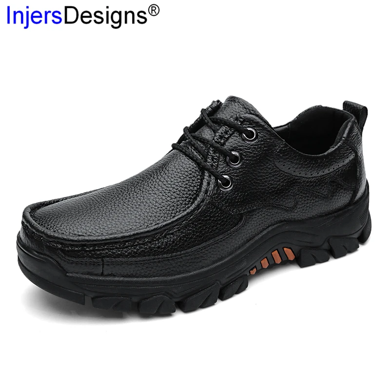 Мужская повседневная кожаная обувь размера плюс 38 48 из натуральной кожи модная