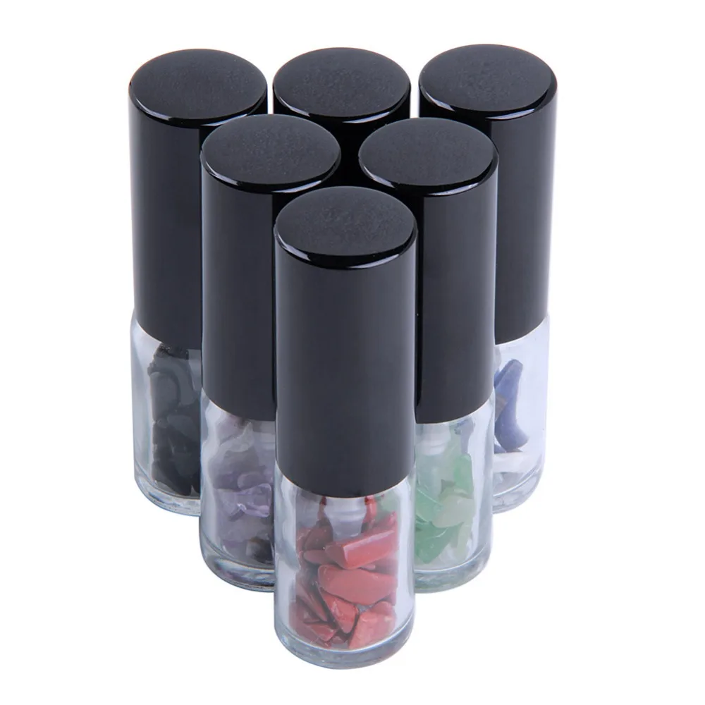 Ceny Yaye naturalny kamień żetony 10 ml podróży przenośny wielokrotnego napełniania rozpylacz perfum przezroczyste szkło butelki z rozpylaczem przypadku 6 sztuk