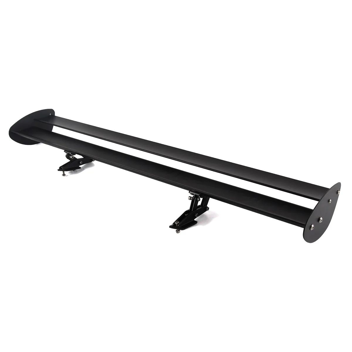 110cm 43'' Black Universal Double Deck Hatchback Car GT Rear Wing Racing Spoiler Lightweight Aluminum Drilling Hole