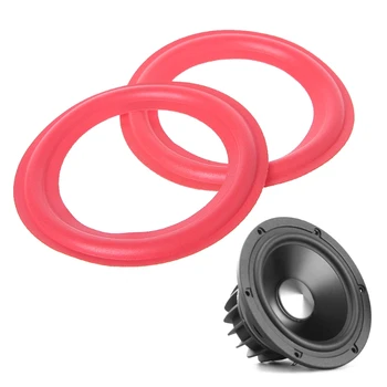 

2PCS Red 4 INCH 5 INCH 6.5 8 INCH 10 12 INCH Subwoofer Speaker Foam Surround Woofer Speaker Repair Accessories DIY Ring